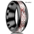 Imagem do Fdlk 8 cores 8mm masculino aço inoxidável dragão anel incrustado vermelho ver