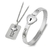 Imagem do Pulseira de bloqueio de coração de amor, de aço inoxidável, pulseiras, chave