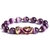 Pulseira da Sorte Roxo opala cristal descoloração tropas bravas