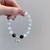 Pulseira Olho de Gato com Pedra Acenando Frisado