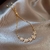 Pulseira Coreana em Zircão Flor Feminina Celebridade Online - Santo Stylo