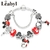 Pulseira Disney Mickey Minnie Rosa Cristal Grânulos