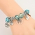 Pulseira Mil Cristal Grande Buraco Frisado Pintado Folhas Árvore da Vida - Santo Stylo