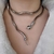 Punk elegante temperamento metal ajustável ouro prata cor cobra multifunção - comprar online