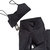 Conjunto Legging franzido P Preto - comprar online