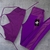 Conjunto legging tala canelada + top tay roxo canelado