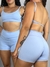 Conjunto short Básic + top Fe azul bb - comprar online