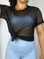 Blusa tule preta - DaMais Modas