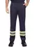 Calça Brim Pesado Azul Marinho com Refletivo Uniforme Profissional - comprar online