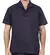 Camisa Brim Manga Curta Uniforme Profissional Azul Marinho