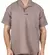 Camisa Brim Manga Curta Uniforme Profissional Cinza