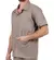 Jaleco Brim Manga Curta Com 3 Bolsos Uniforme Profissional Cinza - comprar online