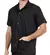 Jaleco Brim Manga Curta Com 3 Bolsos Uniforme Profissional Preto - comprar online