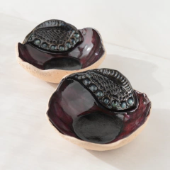 Juego de bowls postre Hoja