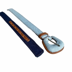 Cinto Jeans e couro Hally - comprar online
