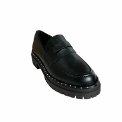 Mocassim Feminino Judy Tratorado aplicações Preto