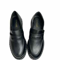 Mocassim Feminino Judy Tratorado aplicações Preto