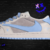 Travis Scott x Fragment Design x Air Jordan 1 Low OG SP 'Month Blue' na internet