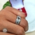 Par de Alianças Batimentos Diamantada cor Prata - Ello acessórios