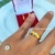 Par de Alianças Ibiza Diamantada 6mm com Banho de Ouro 18K - Ello acessórios