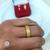 Par de Alianças Nilo Dourada com 8mm e Banho 18K - comprar online