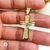 Colar Crucifixo Oração Pai Nosso com Banho de Ouro 18K