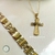 Colar Crucifixo Oração Pai Nosso com Banho de Ouro 18K - comprar online