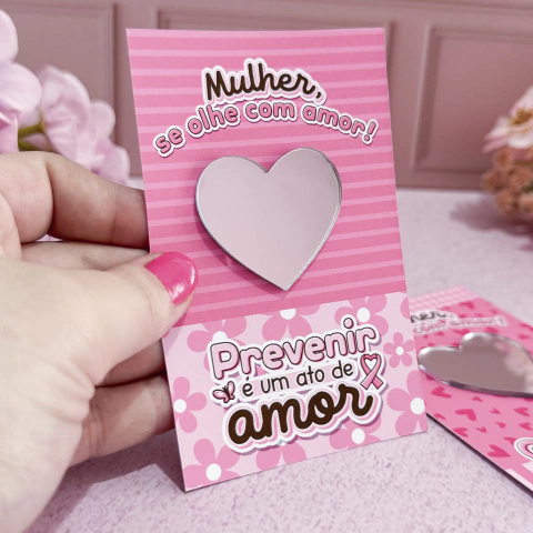 Card + Espelho Coração