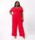 Macacão Plus Size Em Viscose Slub