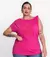 Blusa Feminina Plus Size Com Nó - comprar online