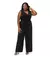 Macacão Feminino Plus Size Decote V