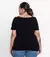 Blusa Feminina Plus Size Decote V
