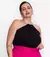 Blusa Plus Size Alça De Strass na internet