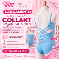 Molde collant cruzado nas costas