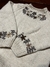 Pullover natural flores marrones - X Hand Made