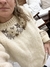 Pullover natural flores marrones en internet