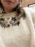 Imagen de Pullover natural flores marrones