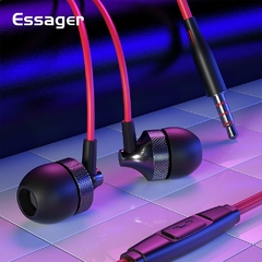 Essager com fio fone de ouvido para iphone 6 samsung xiaomi huawei telefone 3.5m - comprar online