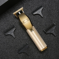 Ouro metal barbearia barbear t-blade pro cabelo clippertrimmer corte de cabelo e - loja online