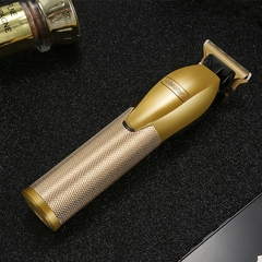 Ouro metal barbearia barbear t-blade pro cabelo clippertrimmer corte de cabelo e - loja online