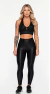 Calça legging poliamida cirrê básica.
