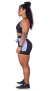 Short preto com recorte lilás. - comprar online
