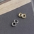 Brinco de prata esterlina 925, moda, personalidade, brinco geométrico frisado, - comprar online