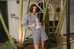 Chaqueta Majo bouclé con flecos en internet