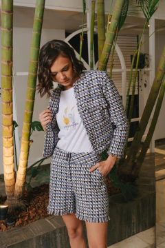 Imagen de Chaqueta Majo bouclé con flecos