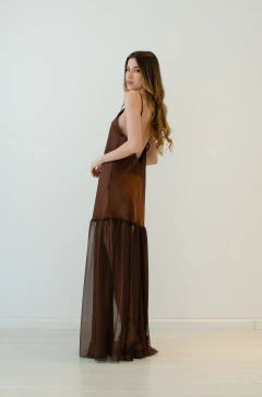 Vestido lencero bandó gasa - comprar online