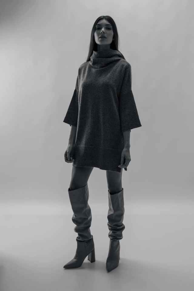 Polerón angora gris XL — imagen 4