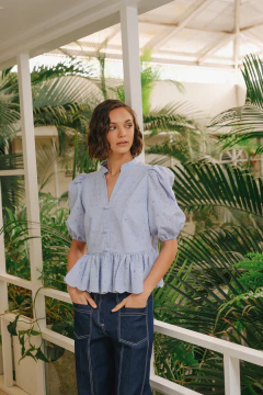 Blusa Taylor de broderie - comprar online