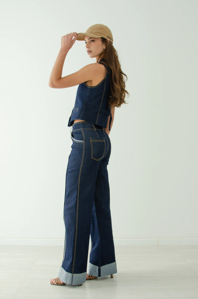 Pantalón wide vivo — imagen 2
