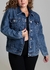 JAQUETA JEANS SAWARY PLUS SIZE - 273670 - BUTIK MODA & BELEZA | Seu look perfeito